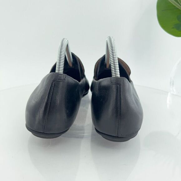Fitflop Women's Allegro Slip On Shoe Size 8.5 Toning Loafer Flats Black Leather - Picture 7 of 14